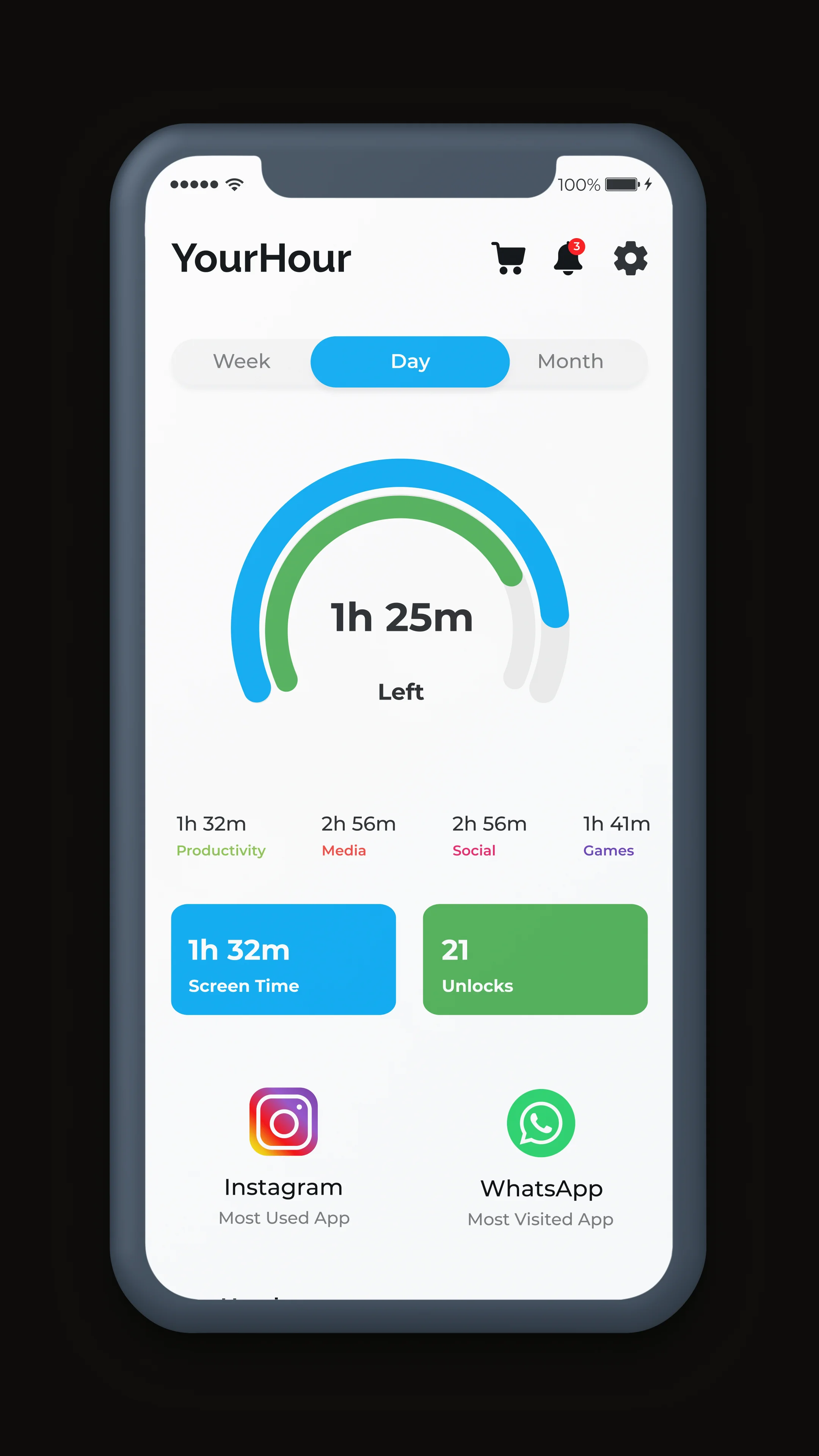 YourHour onboarding screen